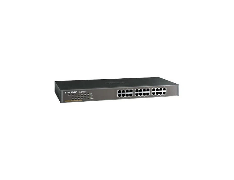 TP Link TL-SF1024 24-Port Unmanaged Ethernet Switch/Hub Port Rackmount 10/100M