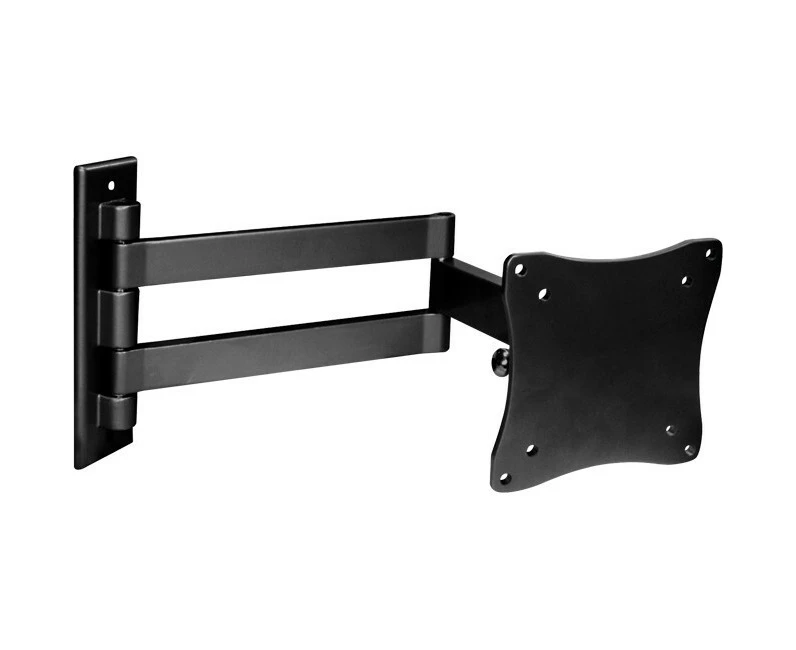 Venturi Triple Pivot Wall Mount Bracket Holder for 10-24" 12kg LCD TV Black