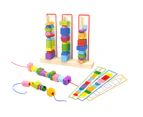Tooky Toy Kids/Children Maze Bead Motor Skills Wooden Game Play Box 29.5cm 3+