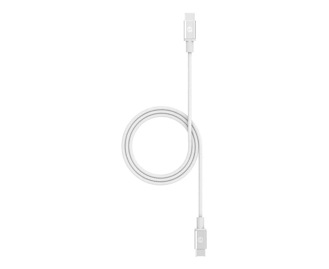 Mophie 1.5M Premium USB-C to USB-C PD Fast Charging Cable - White, Support Up to [409903203]