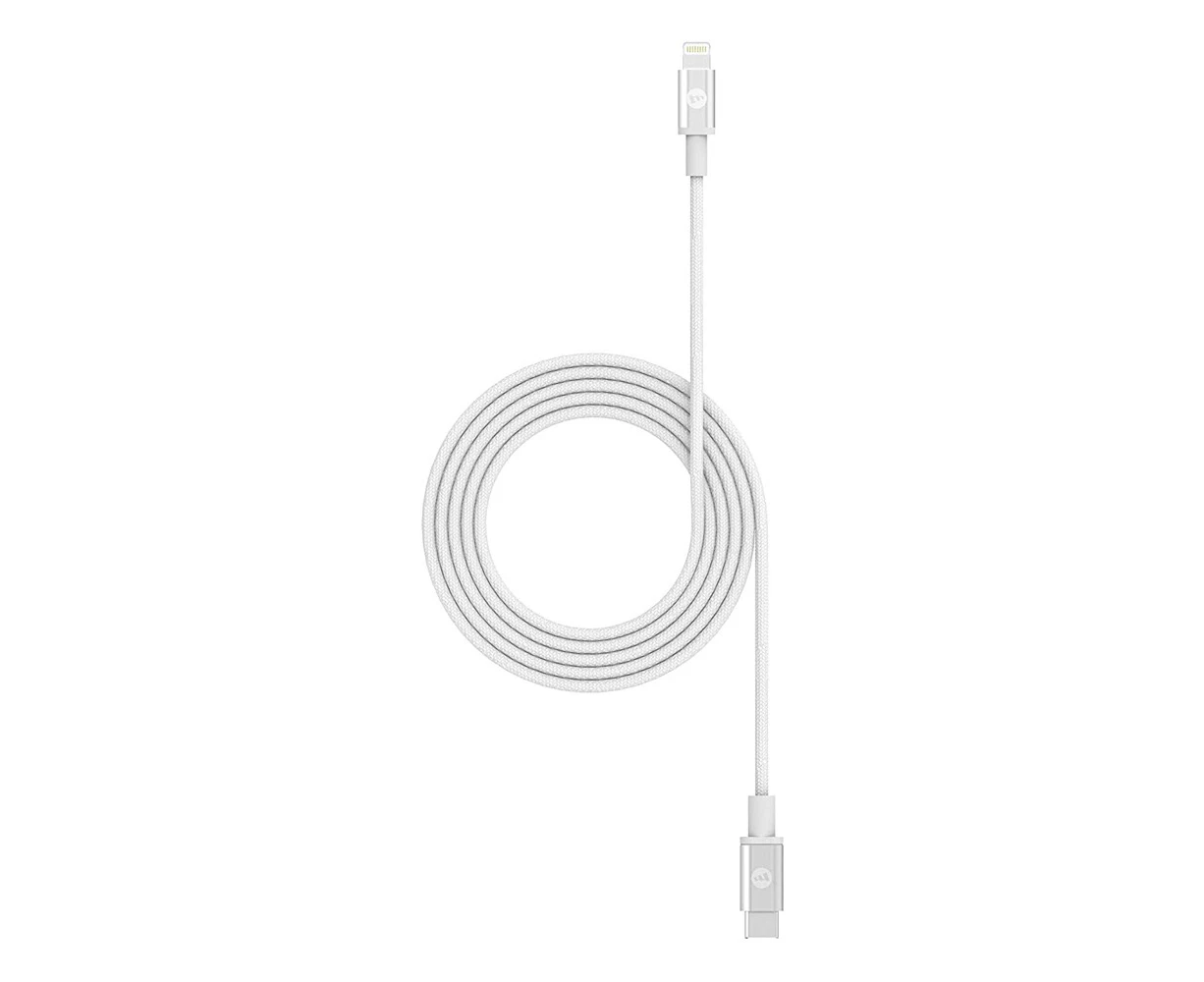 Mophie 1.8M Premium USB-C to Lightning Fast Charging Cable - White, Fast Charge [409903199]