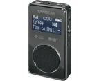 Sangean 102mm Portable DAB+ FM-RDS Pocket Digital Radio Receiver w/ Earphones BK