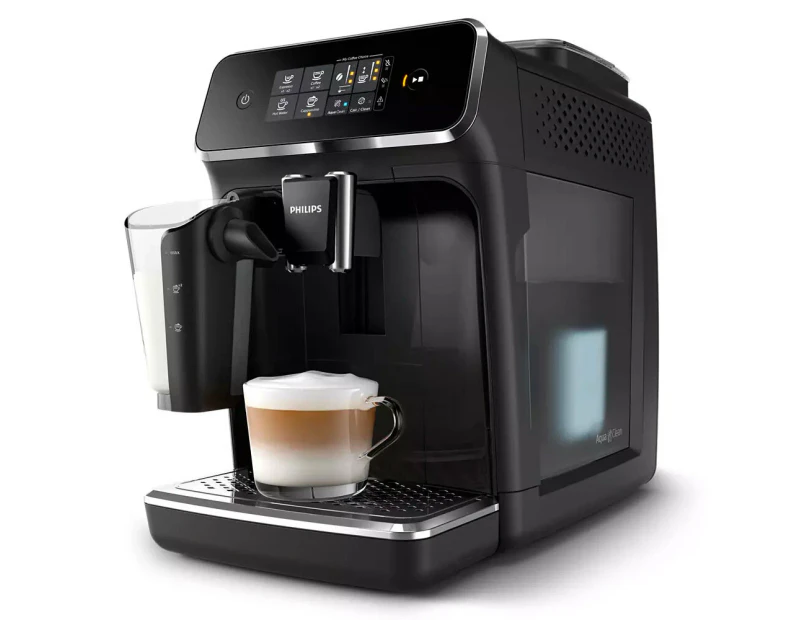 Philips Series 2200 Fully Automatic LatteGo Coffee Machine - Black