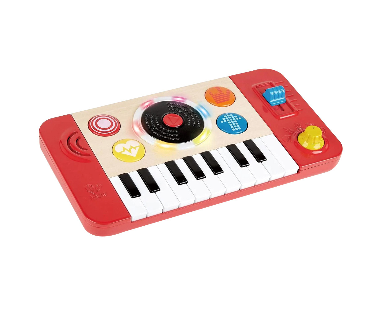 Hape Learn with Lights Red Piano w/ Stool