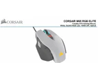Corsair M65 RGB Elite 18000 DPI Optical Tunable FPS Gaming Mouse f/ Desktop WHT