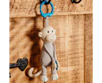 Matchstick Monkey 30cm Knitted Hanging Animal Toy for Stroller/Prams Cribs Blue