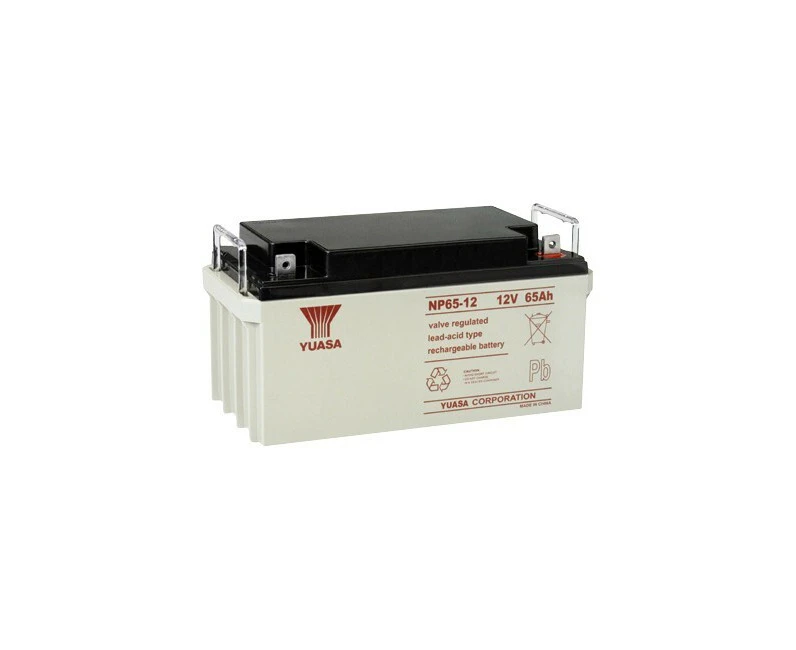 Yuasa 12V 65Ah 200A Rechargeable Battery M6 Terminal SLA/Sealed Lead Acid