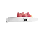 Asus XG-C100C 10GBase-T PCIe Network Adapter 10Gbps w/ Built-In-QoS/RJ45 Port