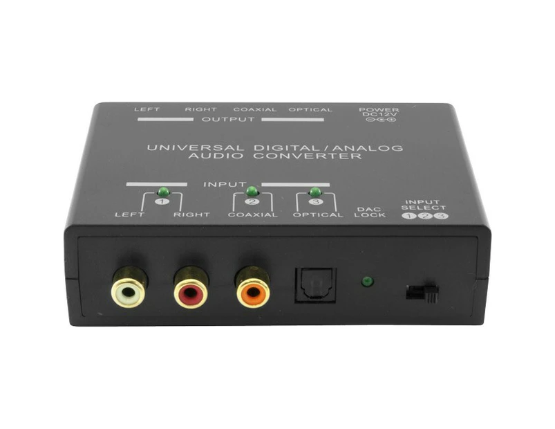 Pro2 Coaxial Optical Digital/Analog Audio Converter ADC/DAC LPCM Format 12V