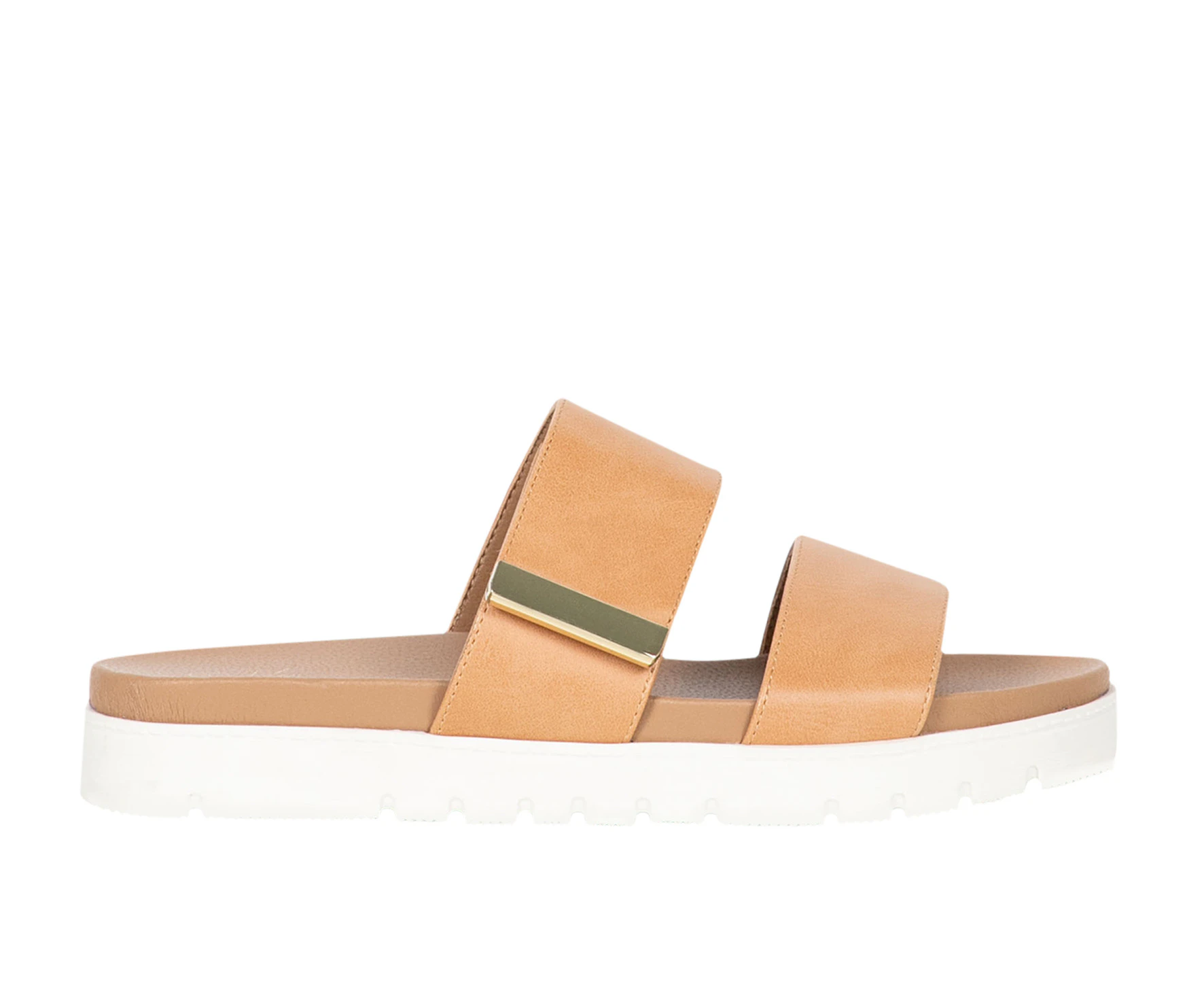 Hibiscus Vybe Lifestyle Fashionable Platform Slide Women's - Tan