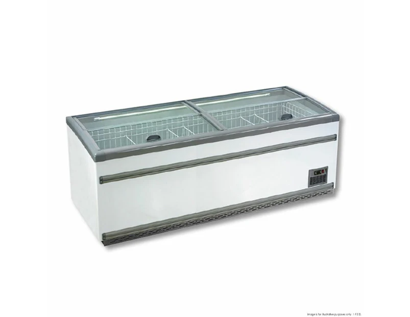 Thermaster Supermarket Island Dual Temperature Freezer & Chiller With Glass Sliding Lids ZCD-L250S