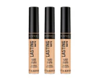 3 x Rimmel London Lasting Matte Concealer 7mL - 015 True Ivory