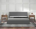 Milano Décor Sienna Luxury Double Bed Frame & Headboard - Grey