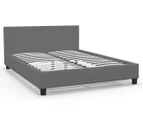 Milano Décor Sienna Luxury Double Bed Frame & Headboard - Grey