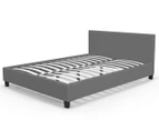 Milano Décor Sienna Luxury Double Bed Frame & Headboard - Grey