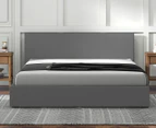 Milano Décor Sienna Luxury Double Bed Frame & Headboard - Grey