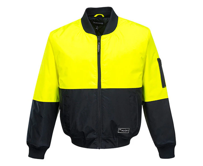 Huski Flyer Jacket - Yellow/Navy