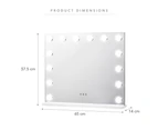 Cooper & Co. 65x57.5cm Hollywood Rectangle LED Vanity Mirror - White