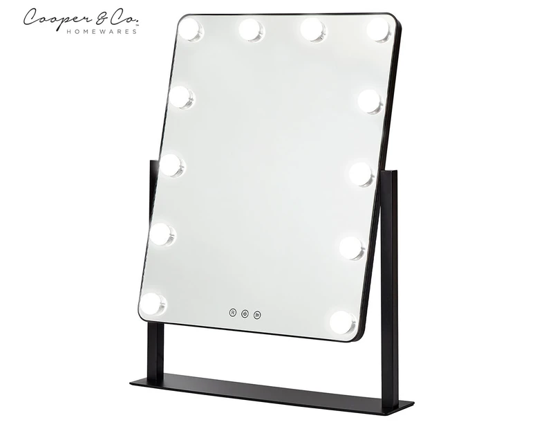 Cooper & Co. 60cm Hollywood Tabletop LED Vanity Mirror - Black