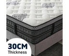 Royal Sleep KING Mattress Medium Firm Bed Euro Top 7 Zone Pocket Spring Foam
