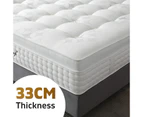 Royal Sleep SINGLE Mattress Medium Bed Euro Top 7 Zone Spring Gel Memory Foam