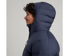 Kathmandu Epiq Mens Hooded Down Puffer 600 Fill Warm Winter Jacket  Men's  Puffer Jacket - Blue Midnight Navy