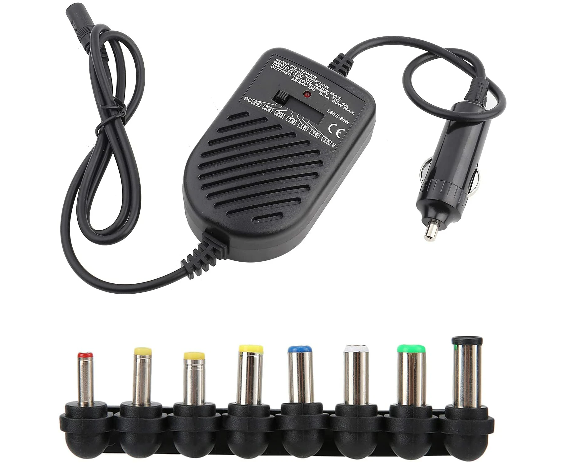 12V 80W Car Laptop Charger Travel Adapter Dell Hp Toshiba Sony Acer Universal