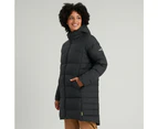 Kathmandu Epiq Womens Longline Down Puffer Jacket Warm Outdoor Winter Coat  Women's  Vest - Black