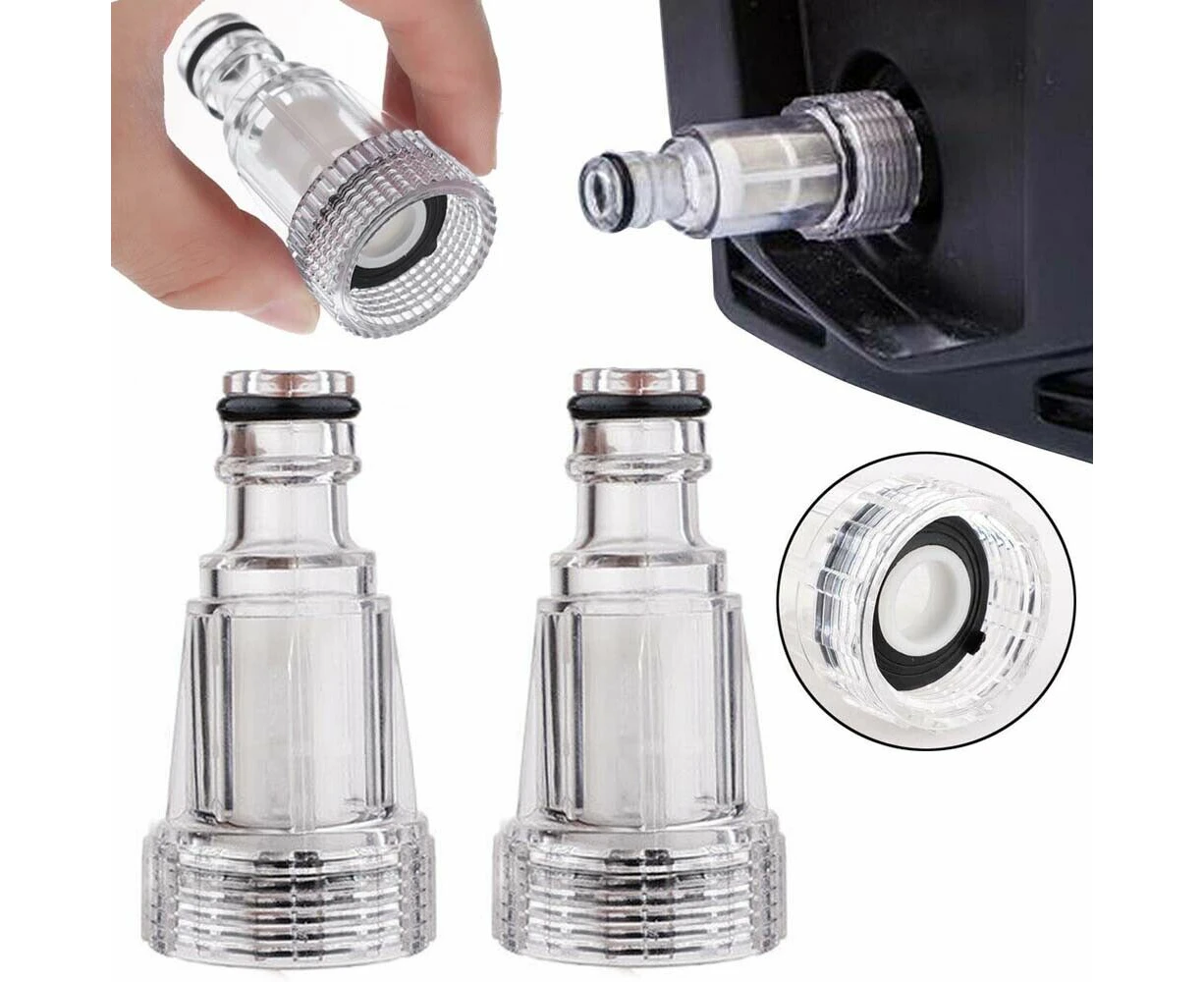 2 Pieces High-Pressure Car Clean Washer Water Filter Connection Fitting Tool Set