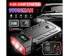 99900mAh Car Jump Starter Power Bank Pack Vehicle Charger Battery Engine Booster