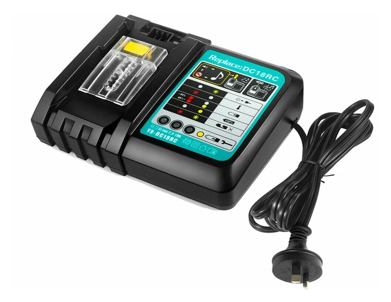 DC18RC 18V Lithium-Ion Battery Charger for Makita BL1830 BL1860B BL1850