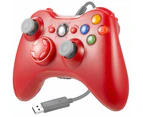 Controller For Microsoft Xbox 360 Console & Windows PC Compute Joystick Wired | Red