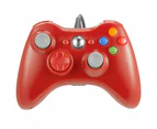 Controller For Microsoft Xbox 360 Console & Windows PC Compute Joystick Wired | Red