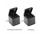 GoPro Hero8 for Go Pro HERO 8 / 7 / 6 Compatible TRIPLE Battery Charger Kit - No Battery Needed