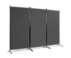 Giantex 3 Panel Room Divider Screen Folding Privacy Screen Wall Partition Stand Home Office Grey