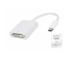 Type C USB 3.1 Male to DVI 1080P Portable Extended Power Adapter Cable