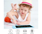 10 Inch LCD Writing Tablet Colorful Doodle Board Drawing Tablet Erasable Reusable Writing Pad Educational toys -Blue