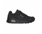 Mens Skechers Uno - Stand On Air Black/Black Sneaker Shoes - Black/Black