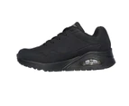 Mens Skechers Uno - Stand On Air Black/Black Sneaker Shoes - Black/Black
