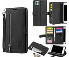 Samsung Galaxy A22 Case 5G Wallet Cover Black