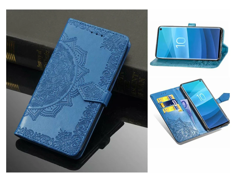 Oppo A94 Case Wallet Cover Blue