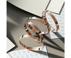 Carrie Stainless Steel Bangle in Rose Gold