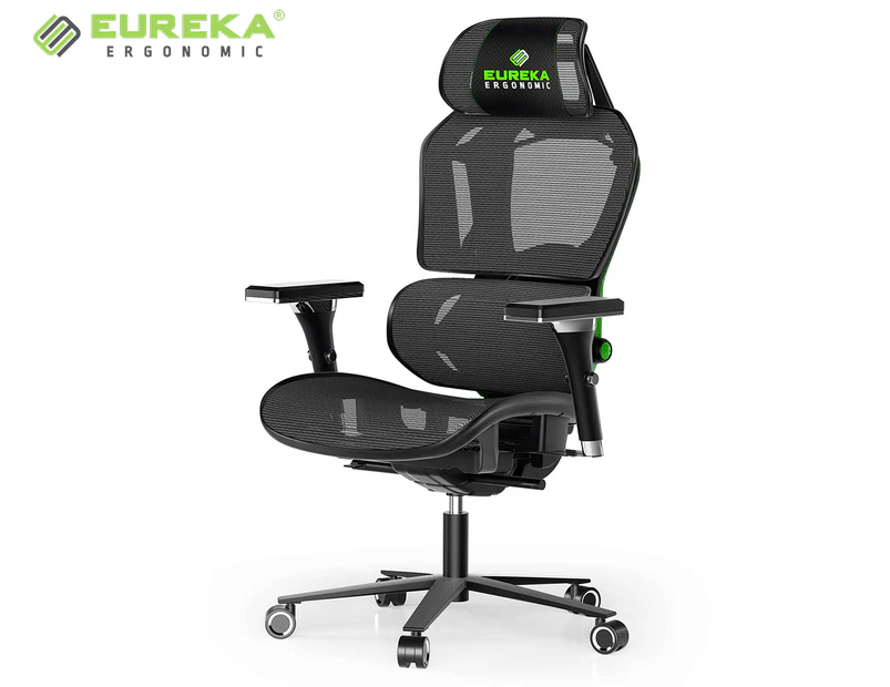 Eureka GC05 Typhon Series Ergonomic Mesh Gaming Chair - Black/Green