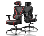 Eureka GC06 Norn Series Ergonomic Gaming Chair - Black/Red