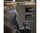 Eureka GC08 Python II Series Ergonomic Gaming Chair - Black/Blue