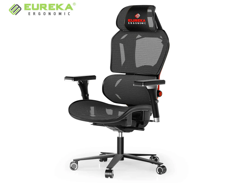 Eureka GC05 Typhon Series Ergonomic Mesh Gaming Chair - Black/Red