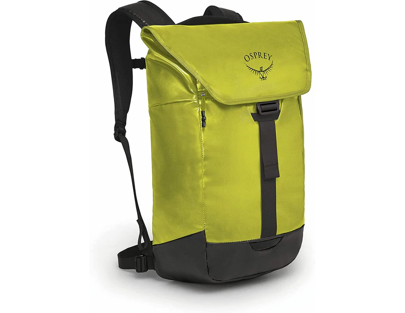 Osprey Unisex Adult Transporter Flap Laptop Bagpack - Lemongrass Yellow/Black