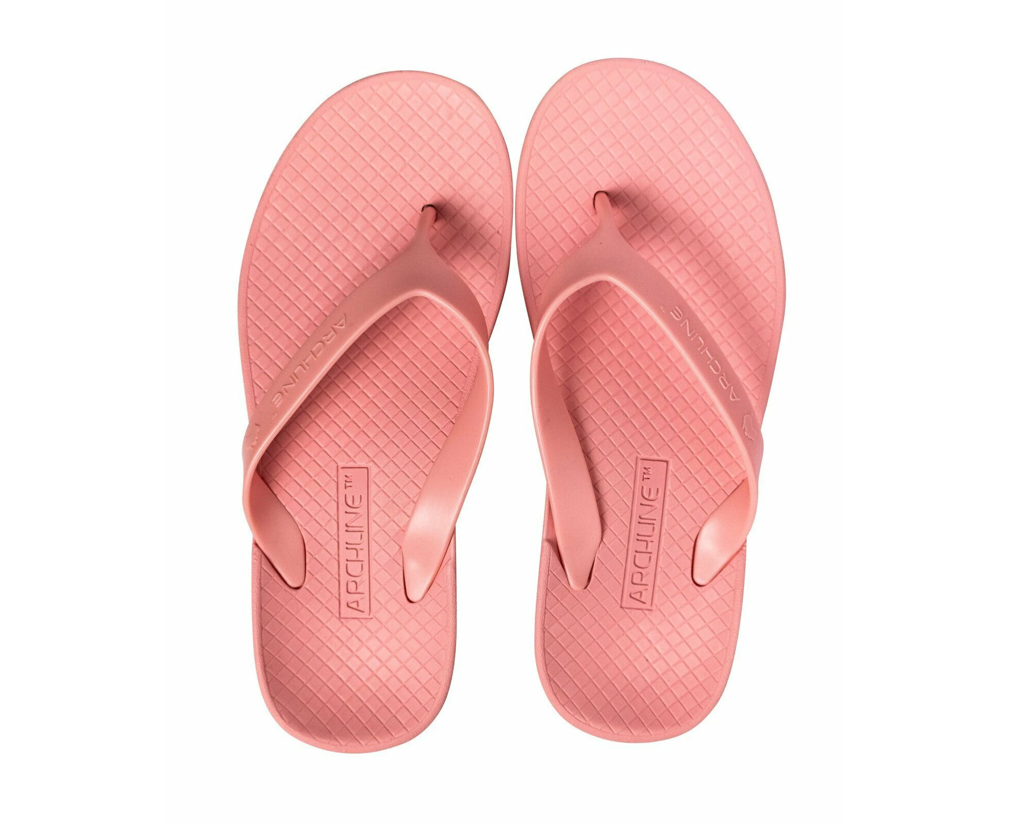 ARCHLINE Orthotic Thongs Arch Support Shoes Flip Flops - Pastel Pink