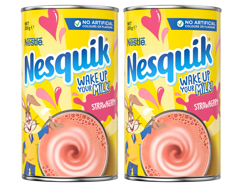 2 x Nestlé Nesquik Strawberry Powder 250g