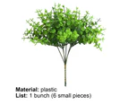 Minbaeg 1 Bouquet Fake Small Eucalyptus Leaves Delicately Cut Classic Plastic Baskets Decor Artificial Grass for Home-1